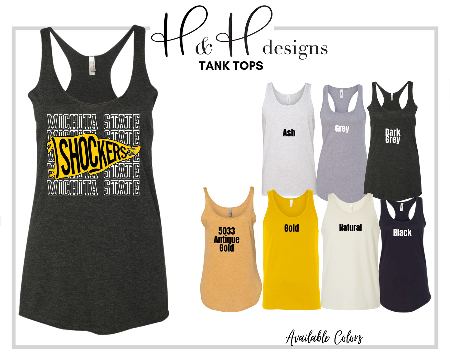 Shockers Pennant Stack  ~ Licensed Apparel ~ HHWSU108