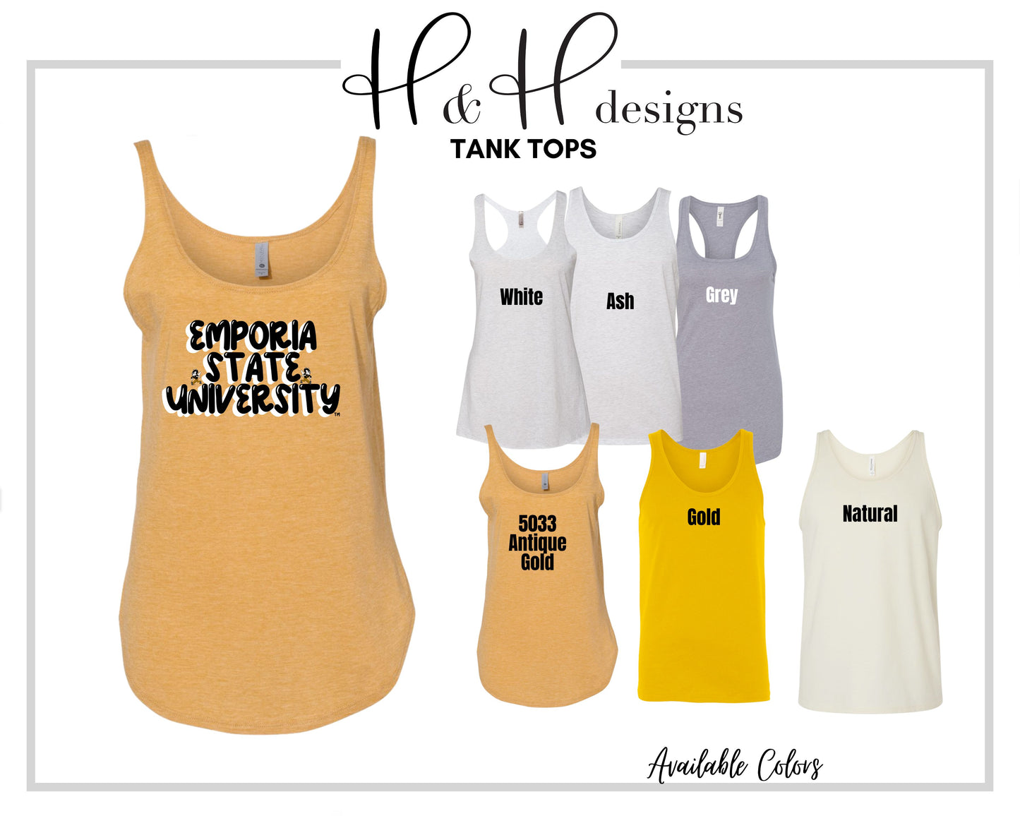 Emporia State University Doodle Stack ~ Licensed Apparel ~ HHESU112