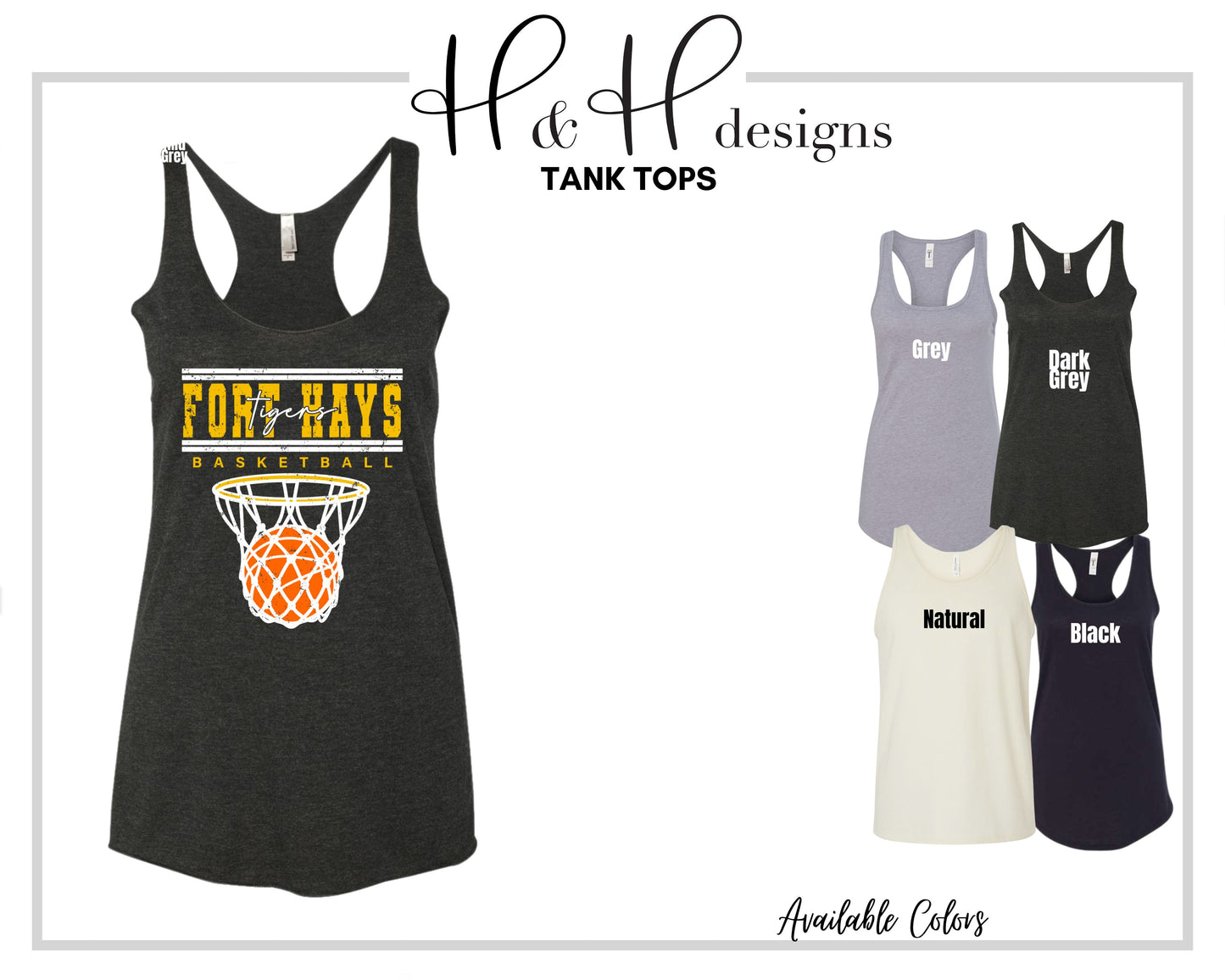 Fort Hays Tigers Double Lined Basketball ~ Licensed Apparel ~ HHFHSU131
