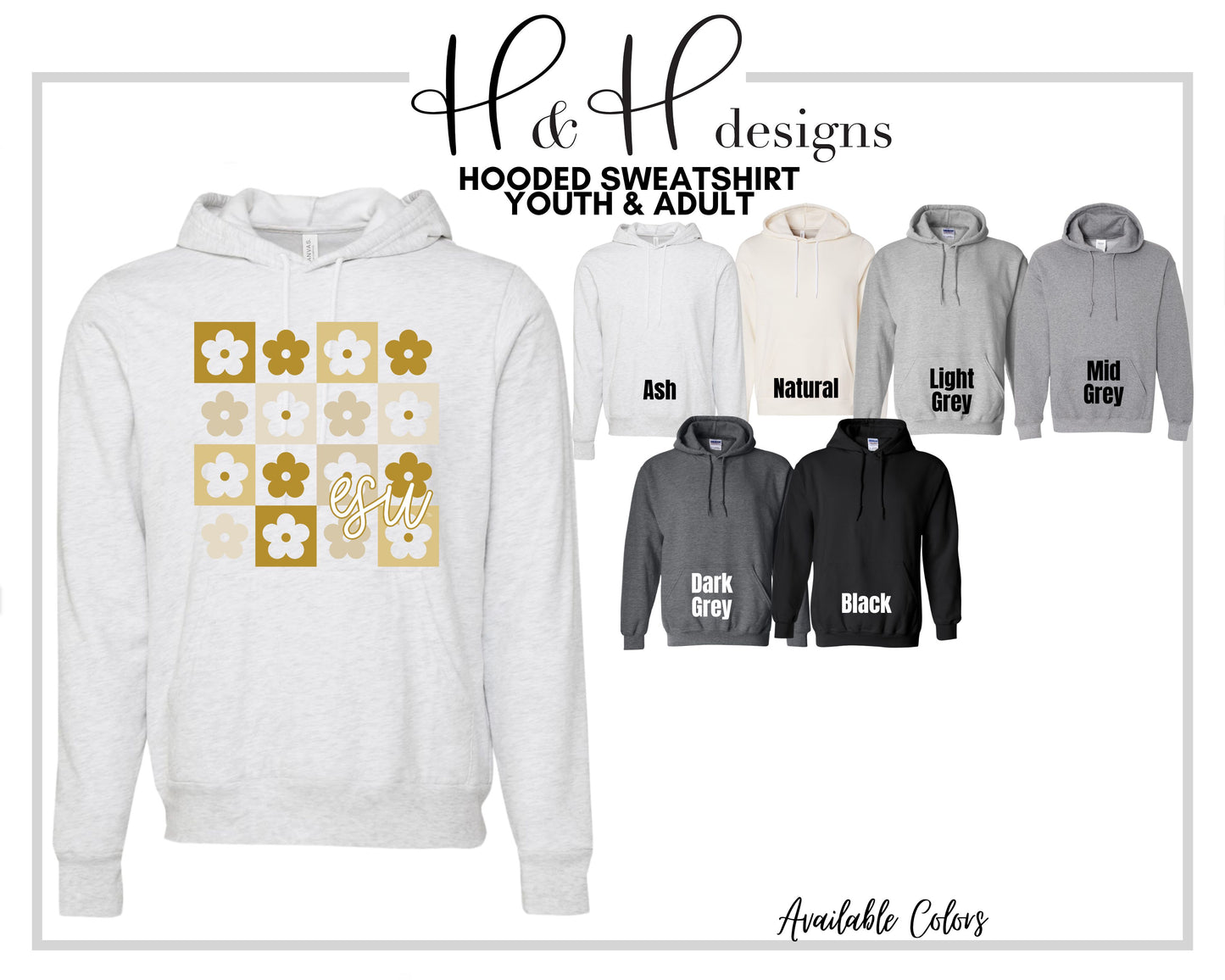 ESU Daisy Block ~ Licensed Apparel ~ HHESU106