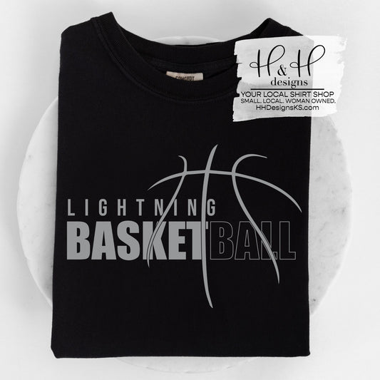 Lightning Basketball Hallow ~ Grey Print ~ Lightning Basketball