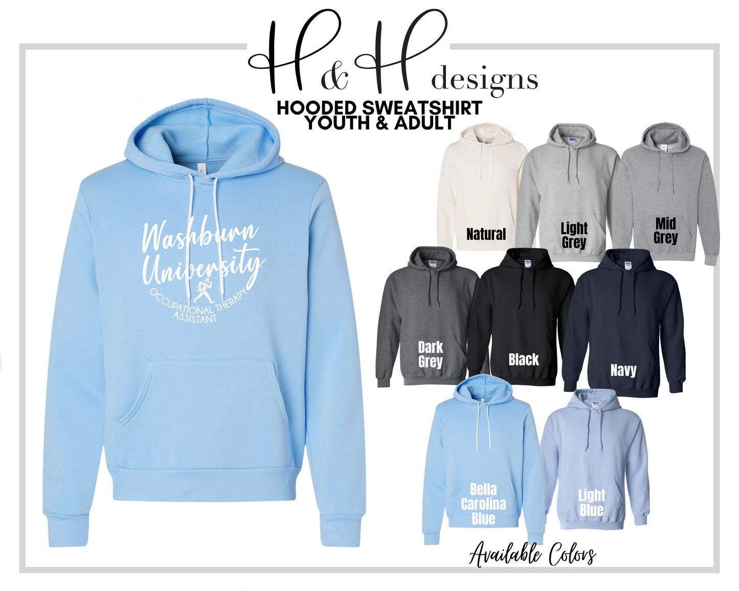Washburn University Occupational Therapy Assistant Classic Round~ Licensed Apparel ~ HHWU233