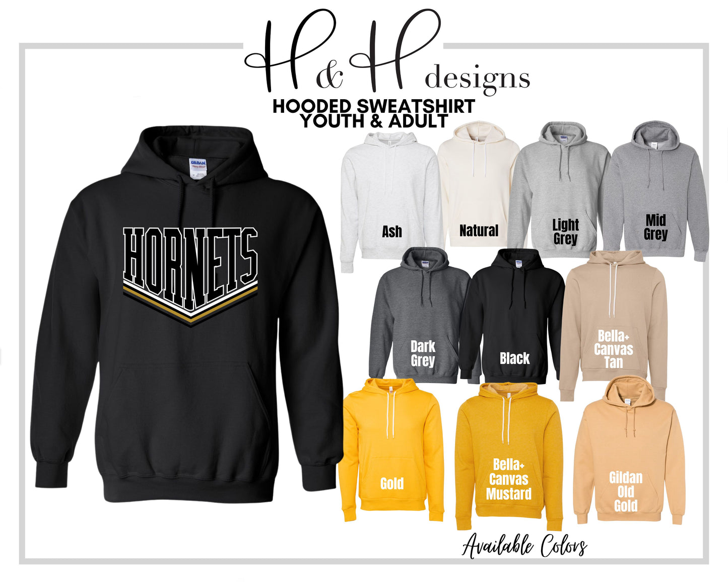 Hornets Double Point ~ Licensed Apparel ~ HHESU107