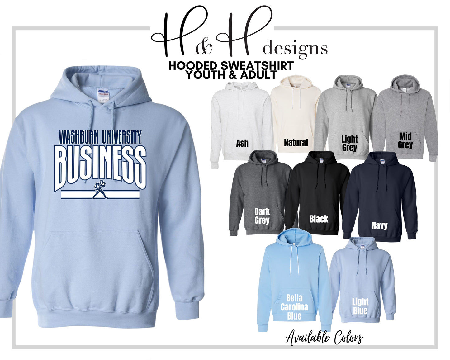 Washburn University Business Warp ~ Licensed Apparel ~ HHWU239