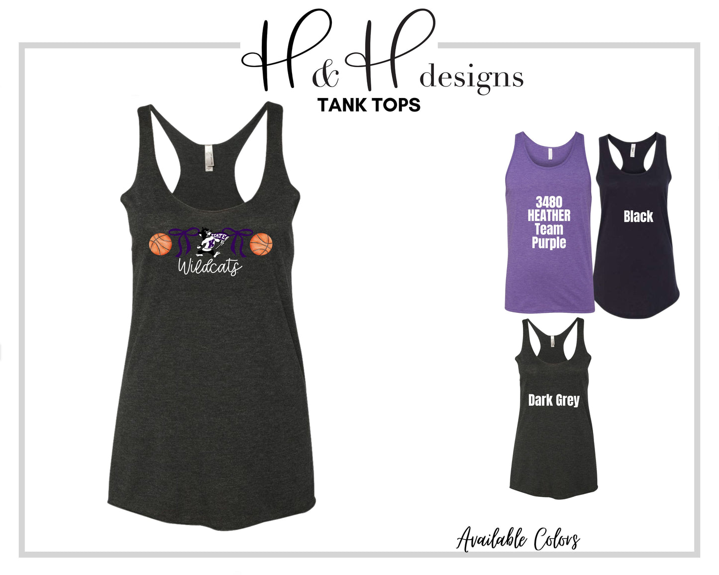 K-State Basketball Coquette Bows ~ Licensed Apparel ~ HHKSU183