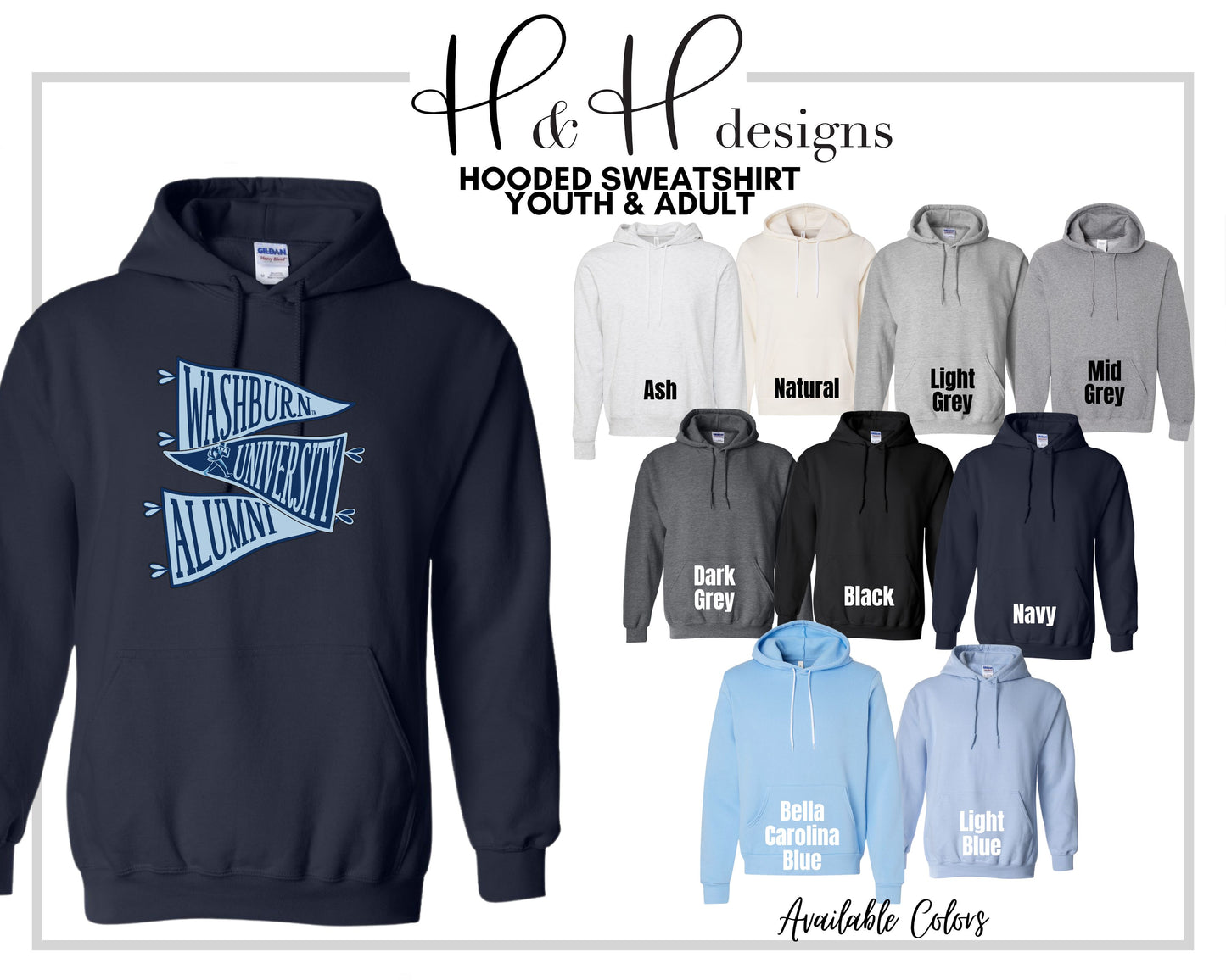 Washburn Alumni Pennants  ~ Licensed Apparel ~ HHWU217