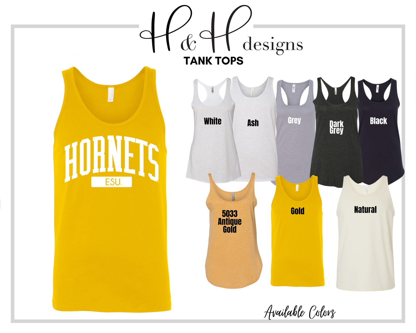 Hornets Classic Block Arch ~ Licensed Apparel ~ HHESU113