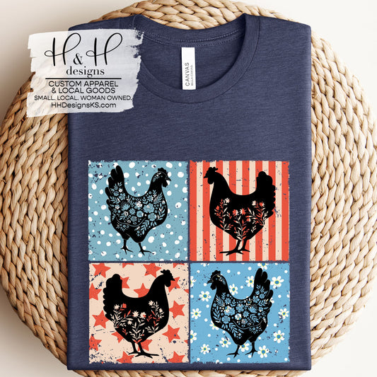Patriotic Chickens