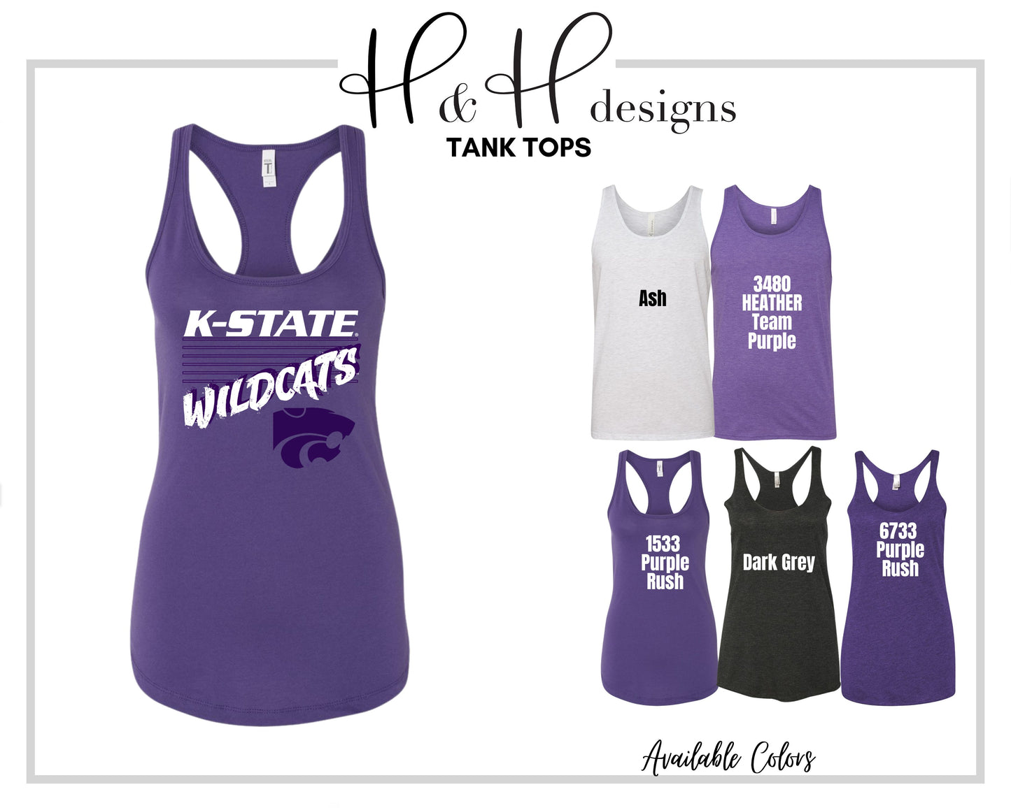 Wildcats Six Rectangles ~ Licensed Apparel ~ HHKSU184