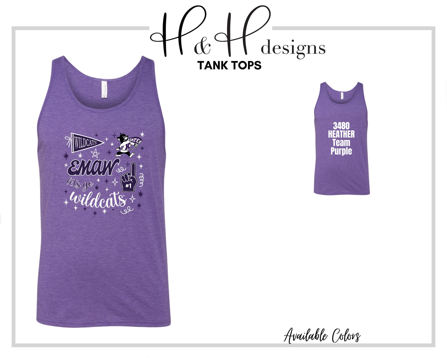 Kansas State Wildcats Game Day Spirit ~ Licensed Apparel ~ HHKSU205