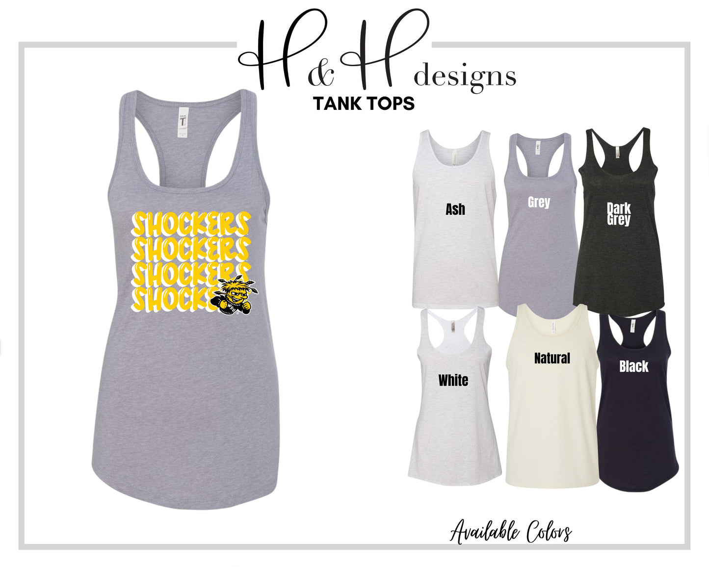 Shockers Doodle Stack  ~ Licensed Apparel ~ HHWSU106