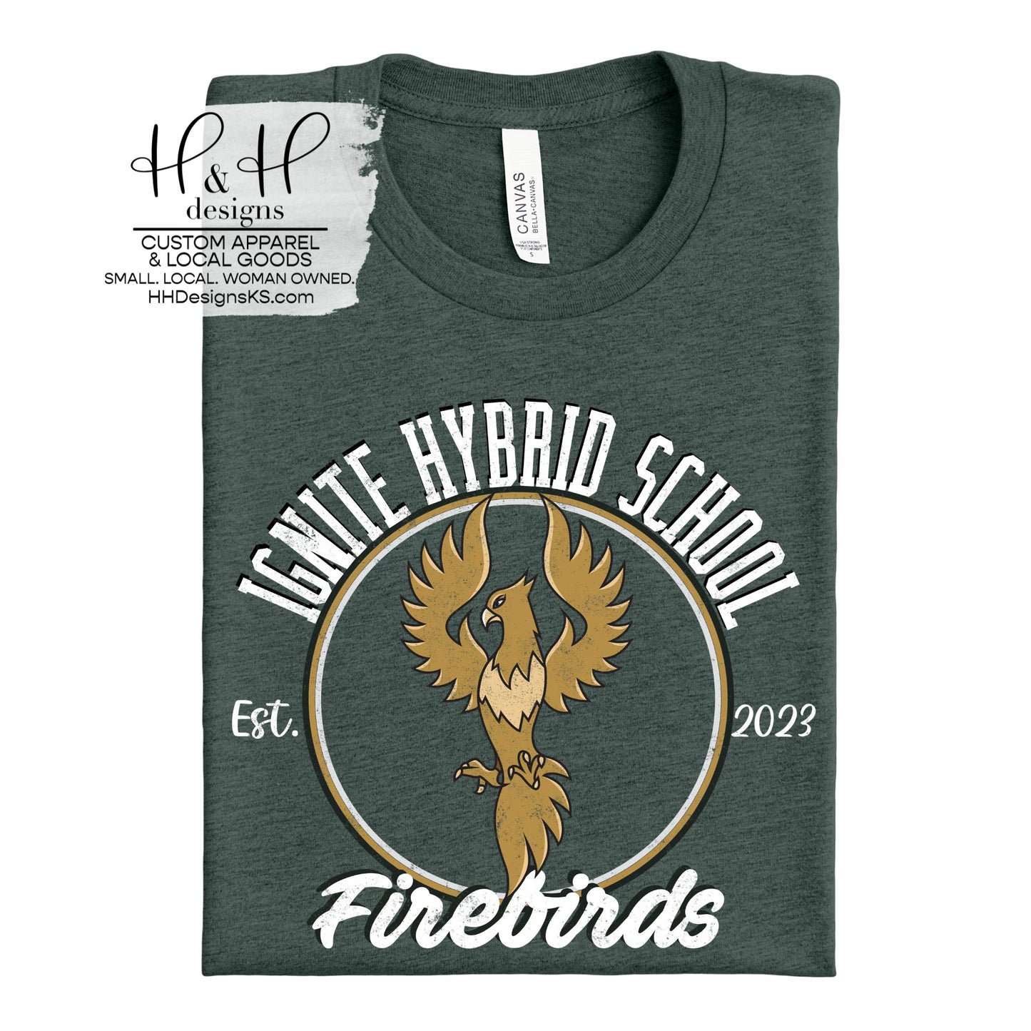 Ignite Distressed Round ~ Ignite Hybrid School ~ HH637
