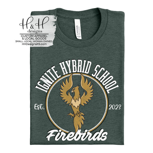 Ignite Distressed Round ~ Ignite Hybrid School ~ HH637