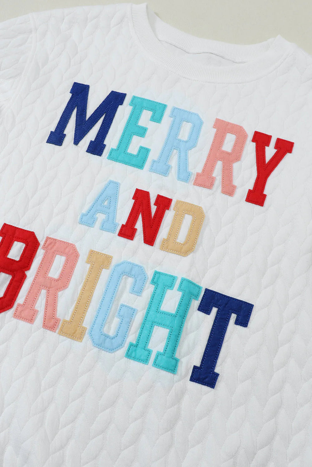 Merry & Bright Cable Knit Pullover