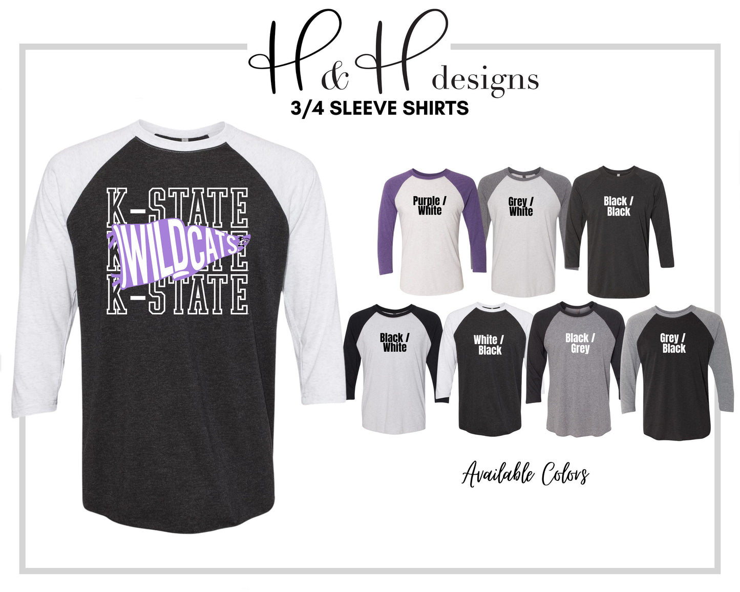 K-State Pennant Stack ~ HHKSU174