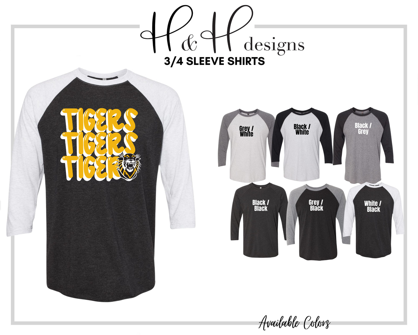 Tigers Doodle Stack ~ Licensed Apparel ~ HHFHSU106