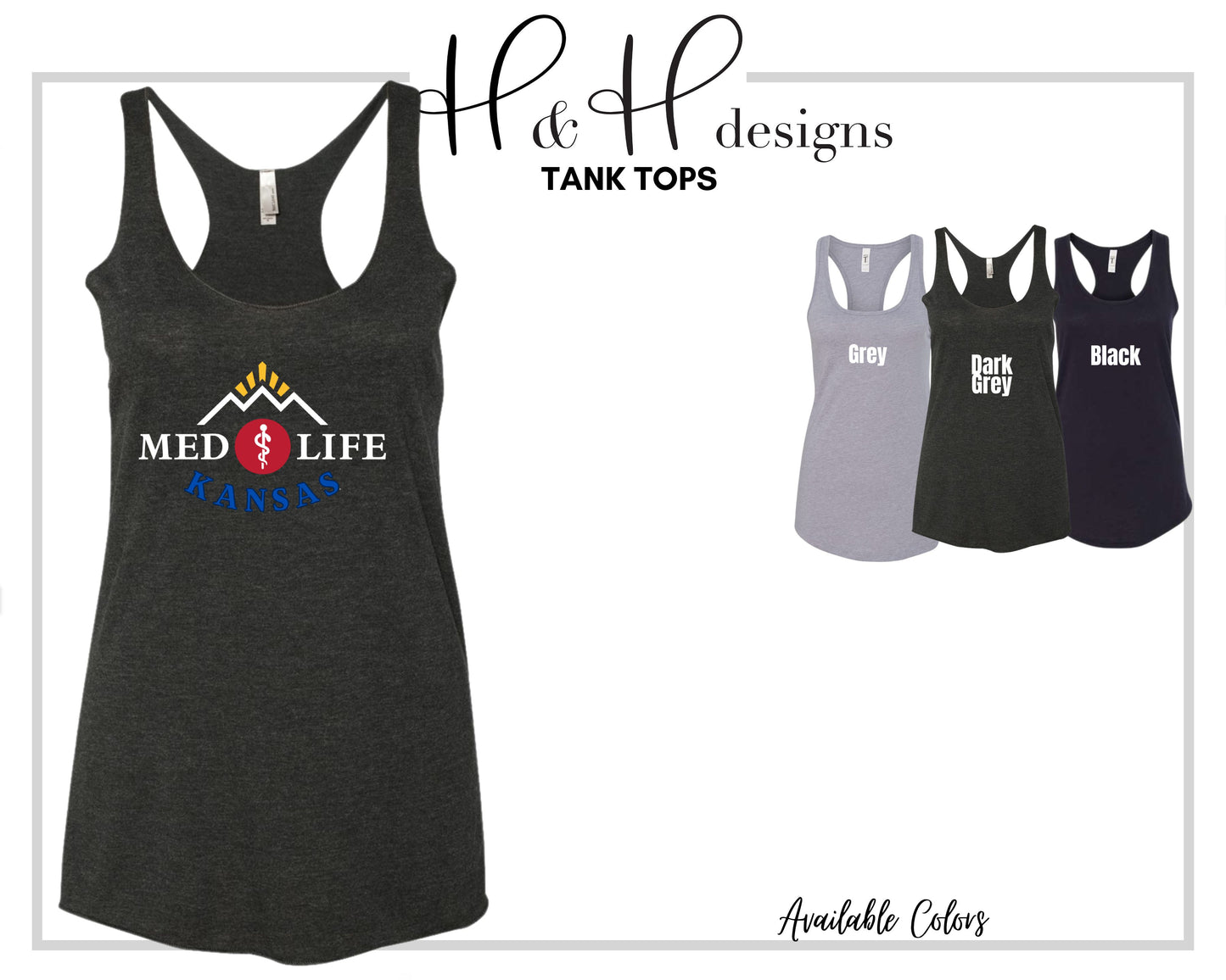 Medlife Kansas for Black ~ KU Medlife Licensed Apparel ~ HHKU144