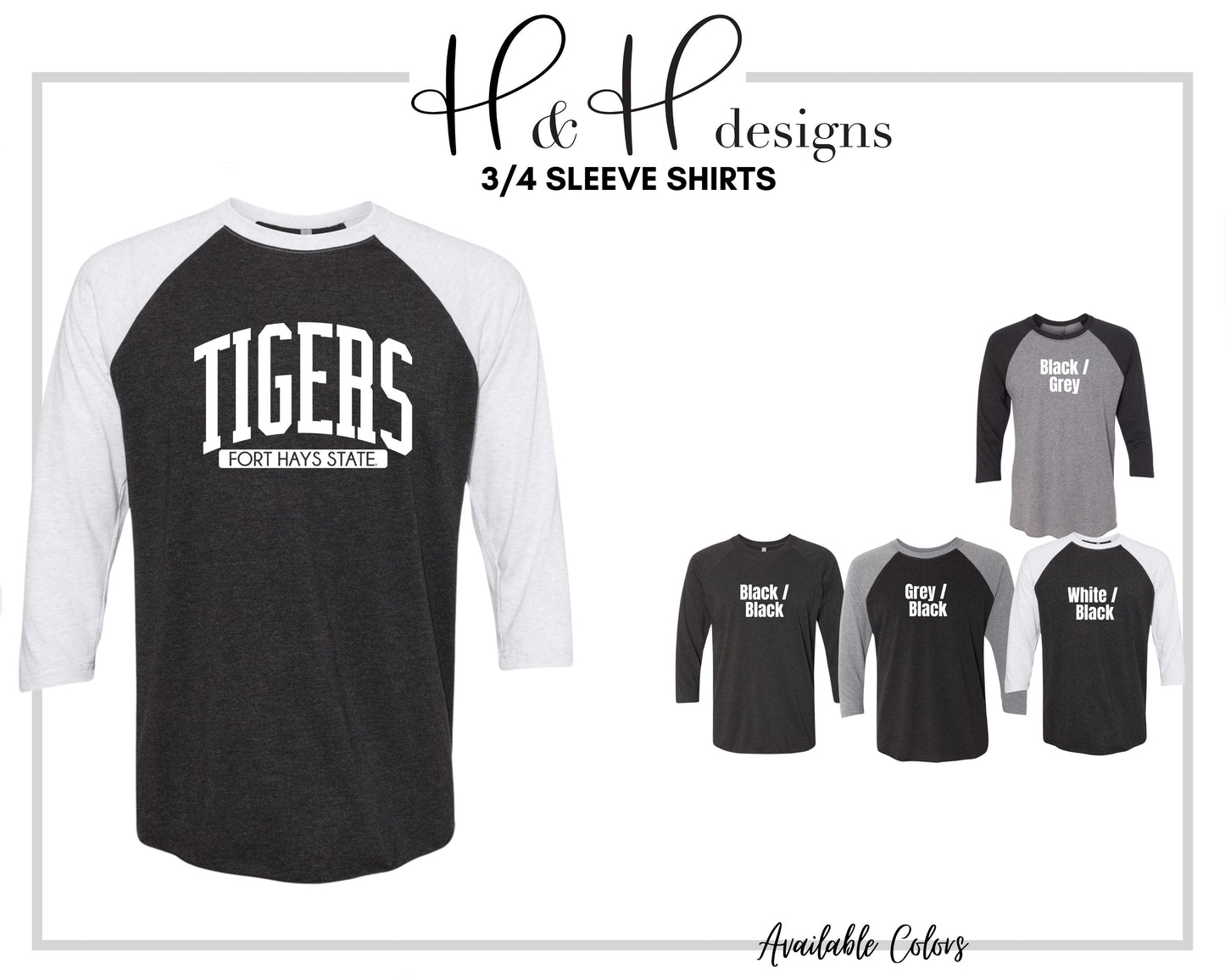 Tigers Classic Block Arch  ~ Licensed Apparel ~ HHFHSU109