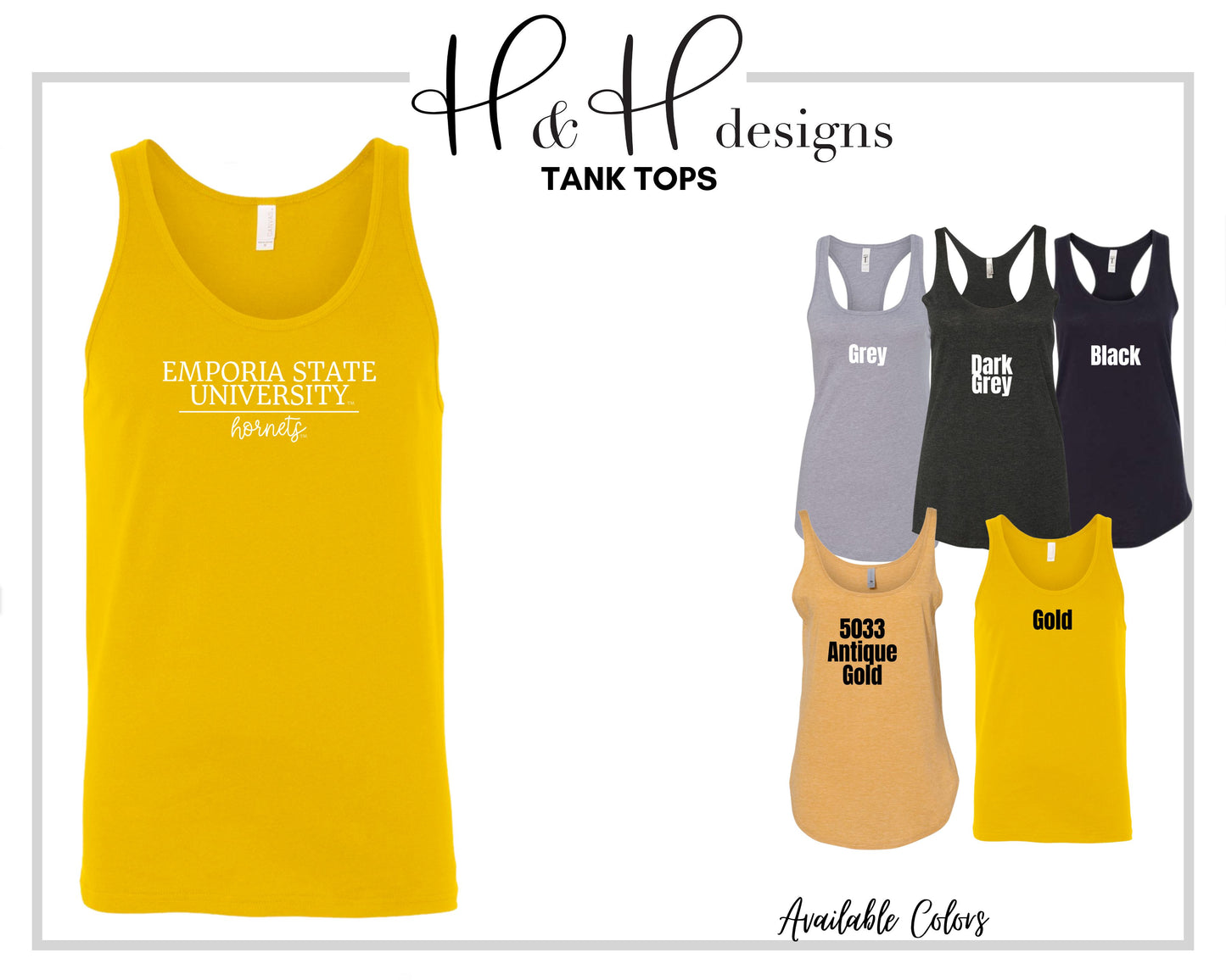 Emporia State University Classic Type ~ Licensed Apparel ~ HHESU104