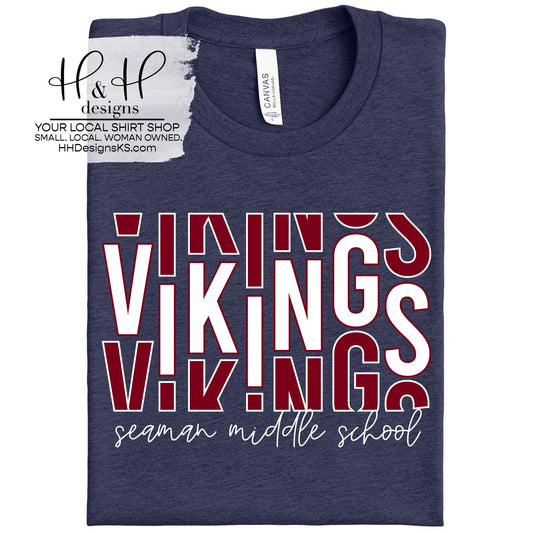 SMS Vikings Offset Stack ~ Seaman Middle School PTO Fundraiser