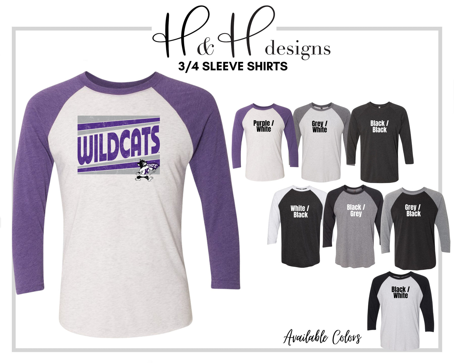 Wildcats Triple Triangle ~ Licensed Apparel ~ HHKSU181