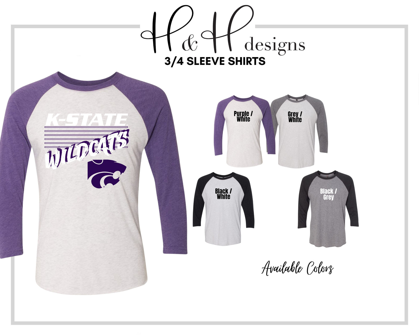 Wildcats Six Rectangles ~ Licensed Apparel ~ HHKSU184