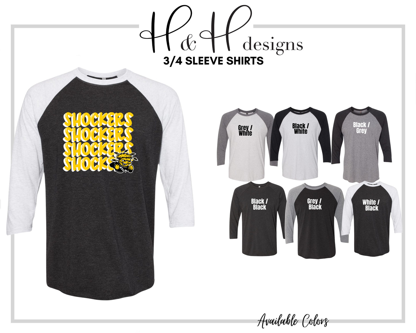 Shockers Doodle Stack  ~ Licensed Apparel ~ HHWSU106