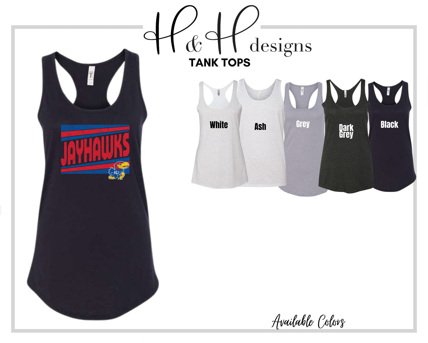 Jayhawks Triple Triangle ~ Licensed Apparel ~ HHKU157