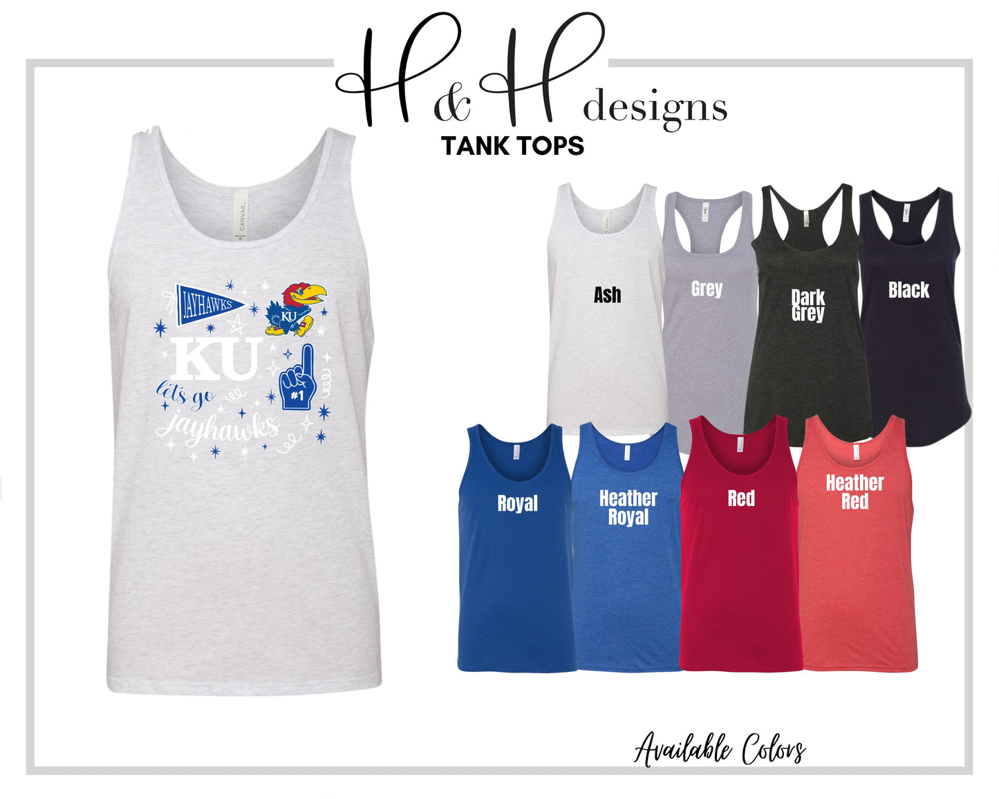 Kansas Jayhawks Blue Game Day Spirit ~ Licensed Apparel ~ HHKU177