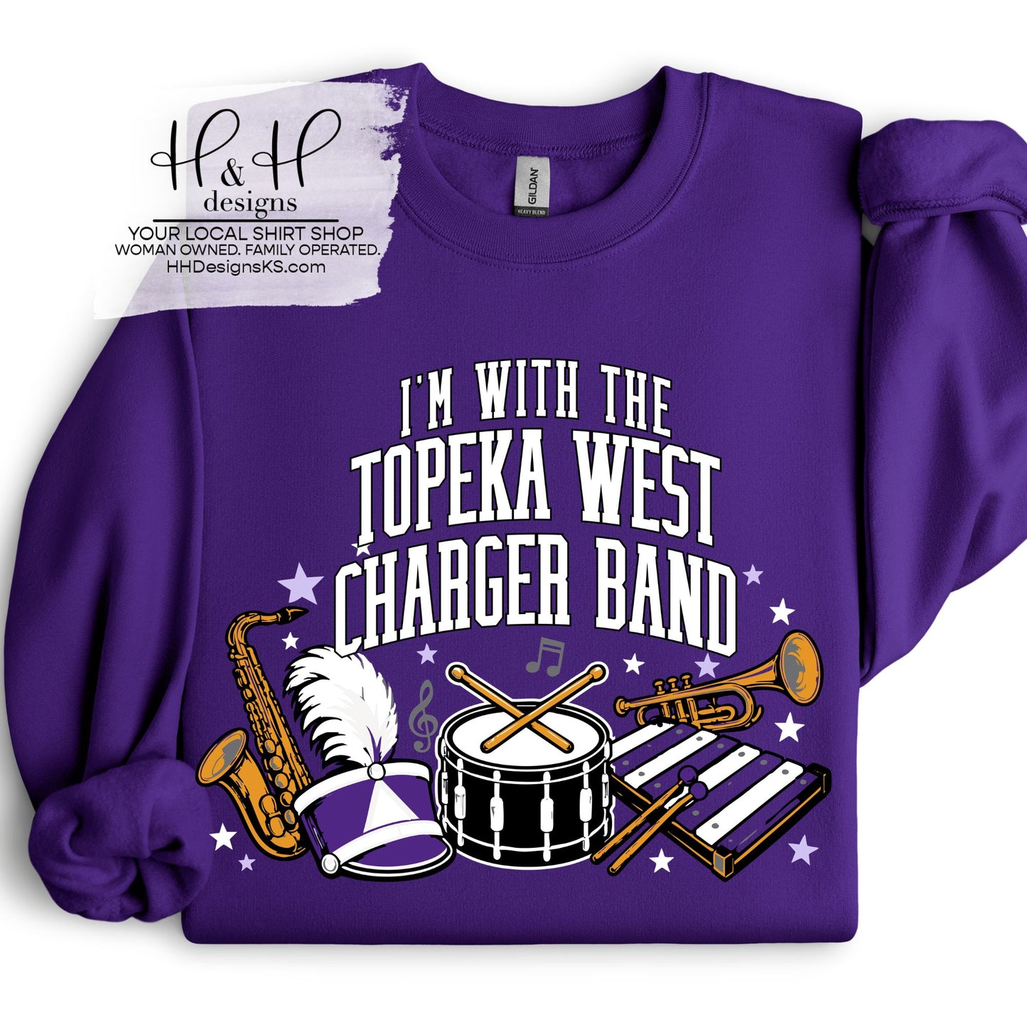 I'm with the Topeka West Charger Band ~ HH763 ~ Topeka West Charger Band Fundraiser 2026