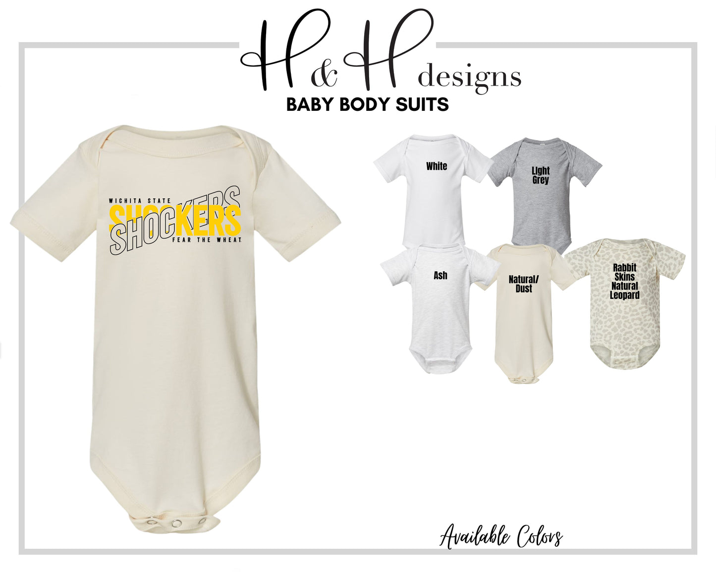 Wichita State Shockers Double Vision  ~ Licensed Apparel ~ HHWSU105