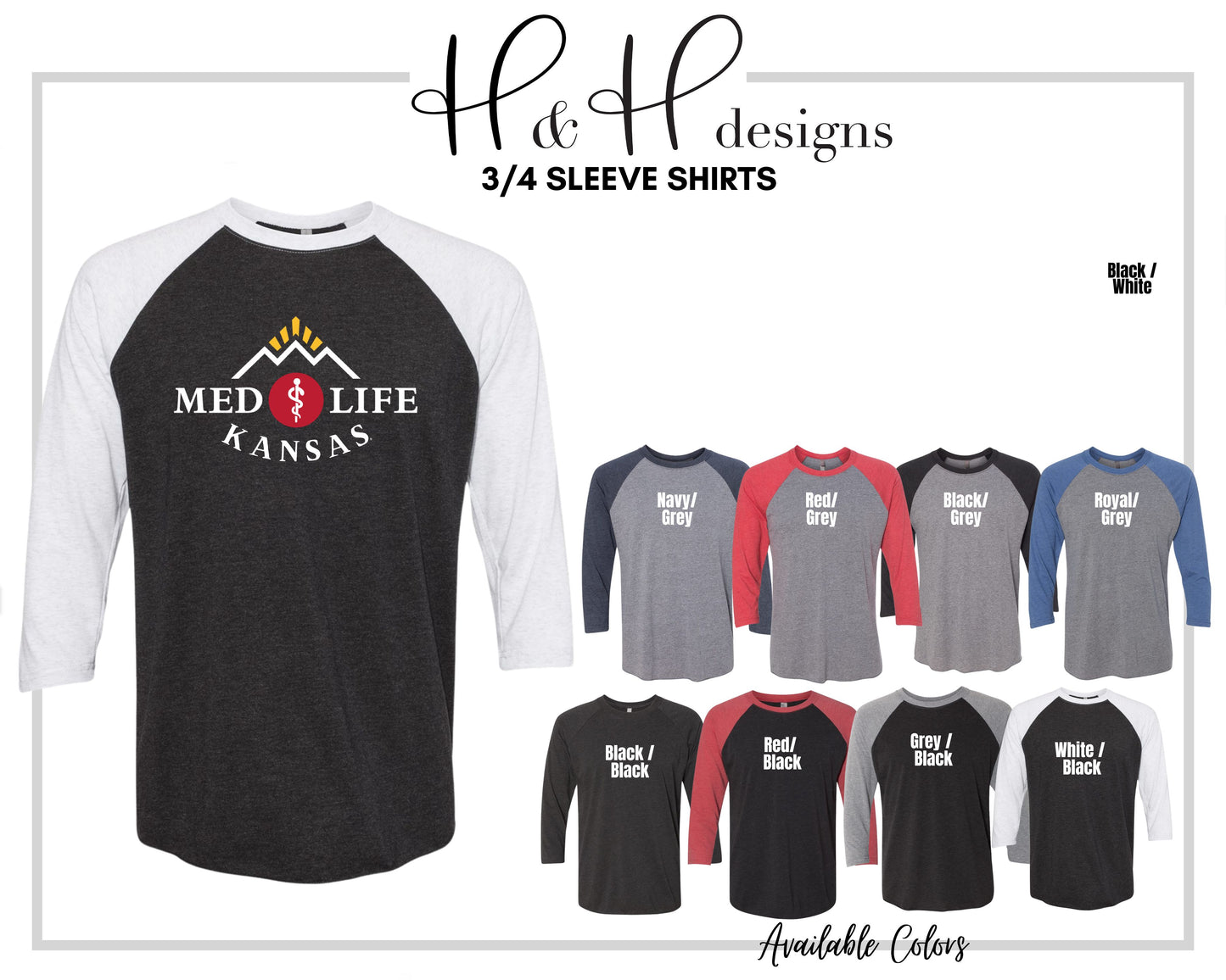 Medlife Kansas for Blue ~ KU Medlife Licensed Apparel ~ HHKU145