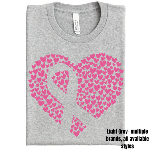 Heart of Hearts on Light Grey ~ St. Francis Race Against Breast Cancer Fundraiser