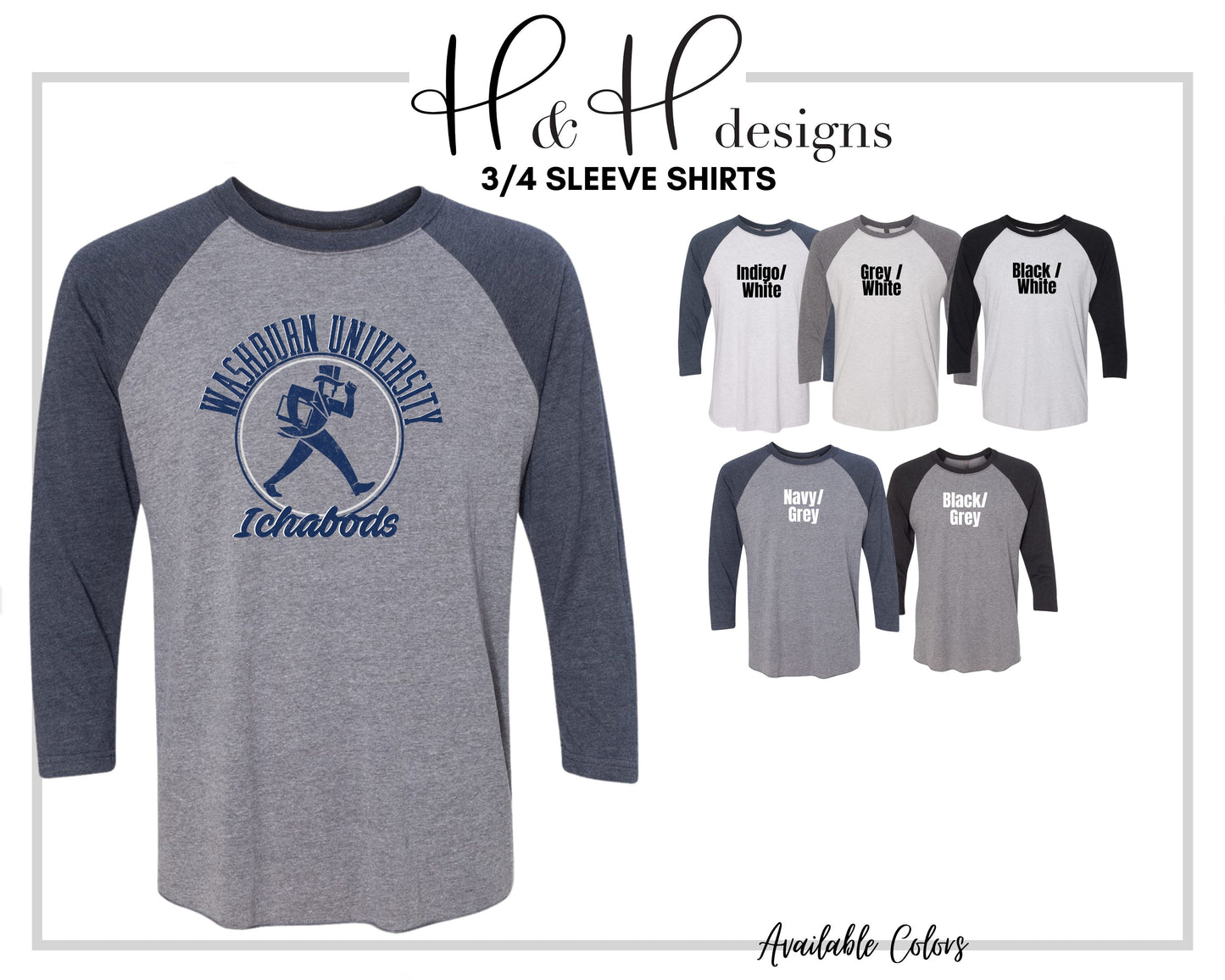 Washburn University Distressed Round ~ Licensed Apparel ~ HHWU199