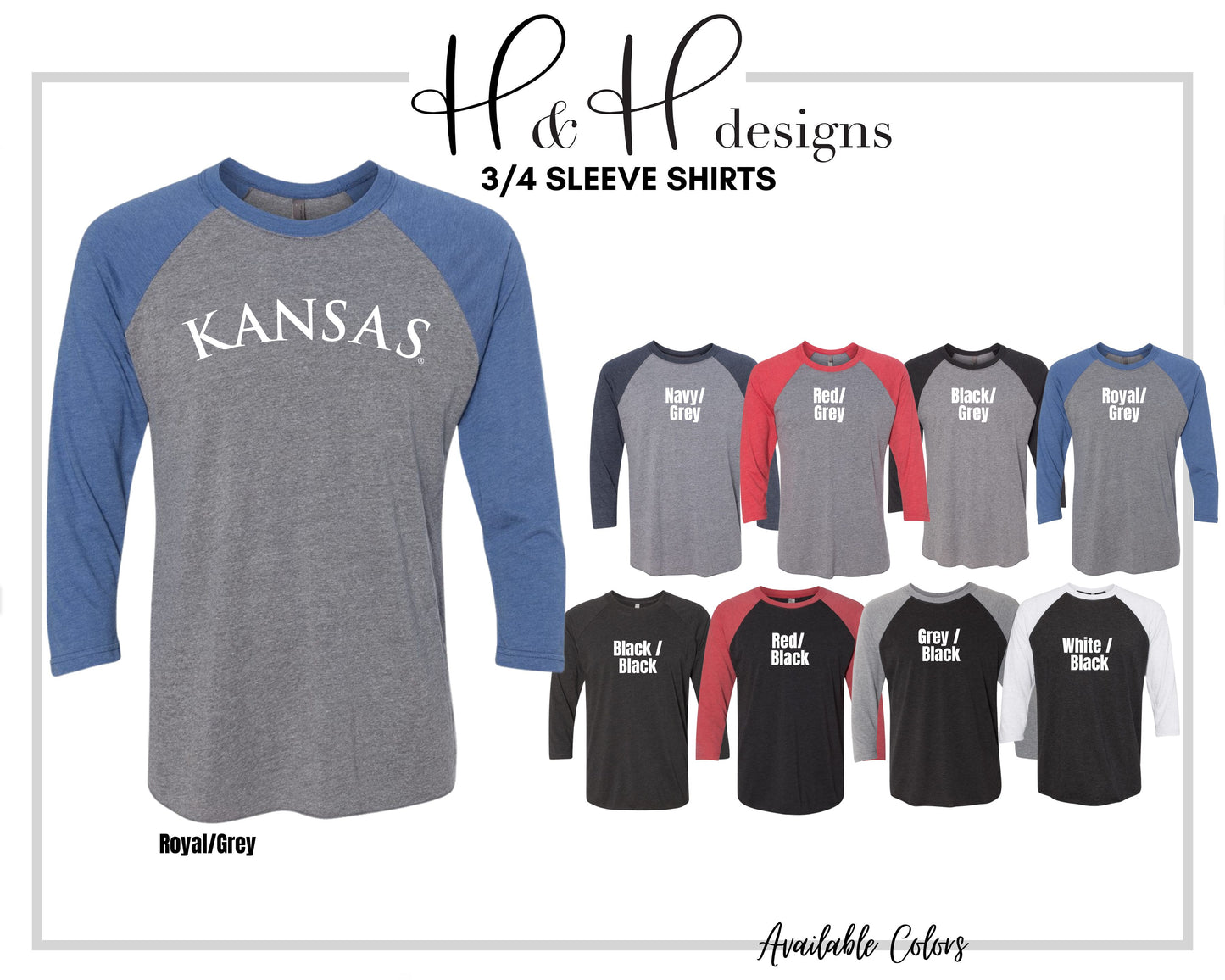 Kansas Official Arch ~ Licensed Apparel ~ HHKU130