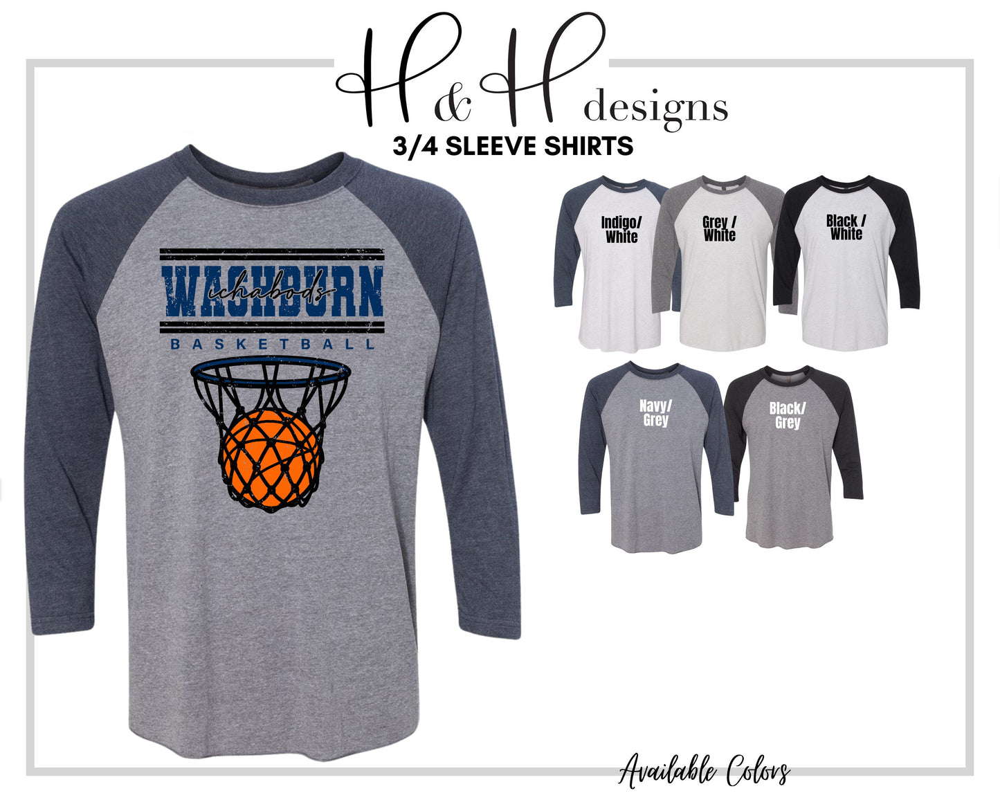 Washburn Ichabods Double Lined Basketball ~ Licensed Apparel ~ HHWU230