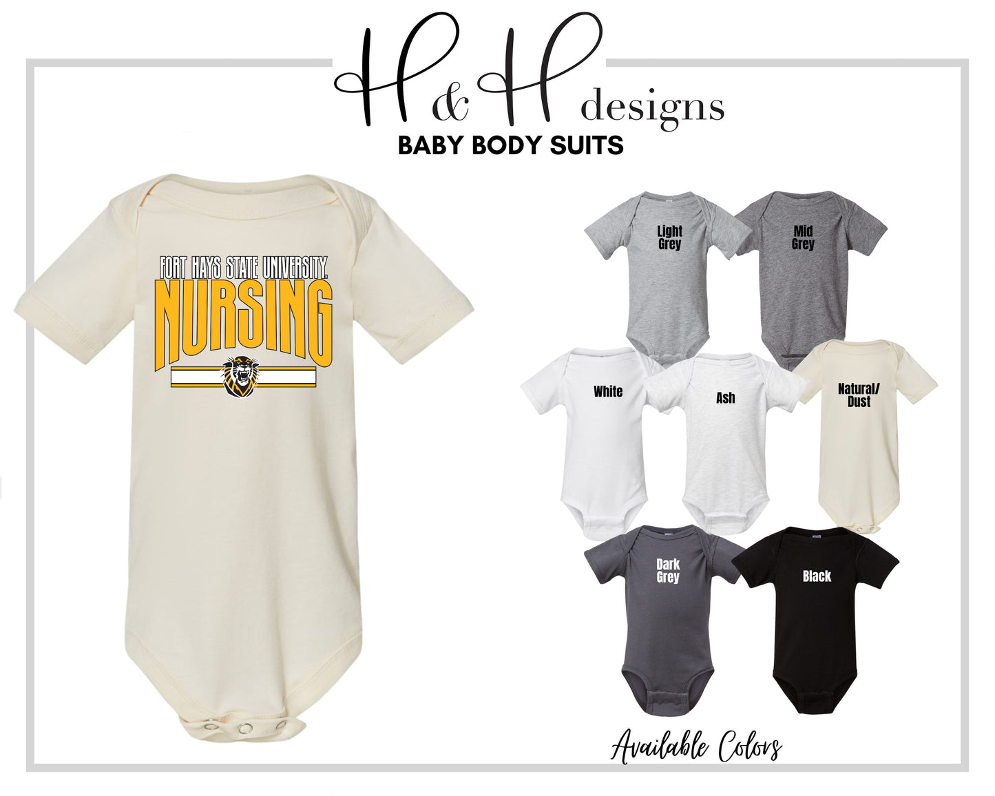 Fort Hays State Nursing Warp  ~ Licensed Apparel ~ HHFHSU133