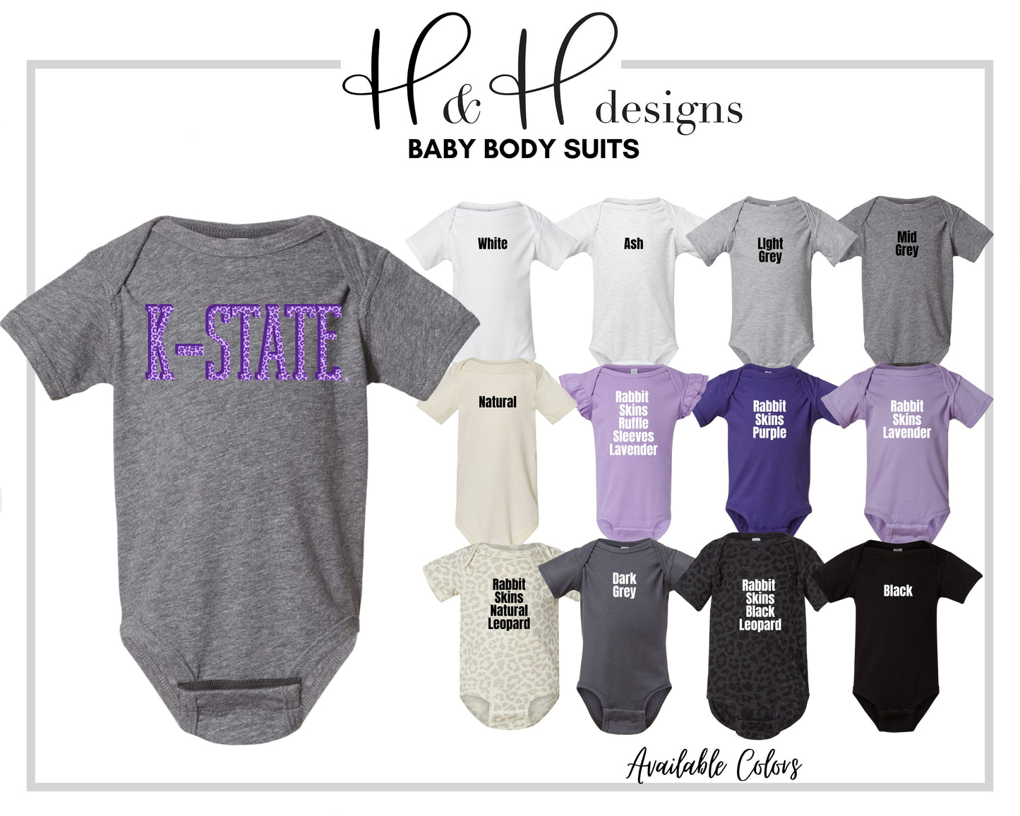 Animal Print K-State ~ HHKSU150 ~ Licensed K-State Apparel