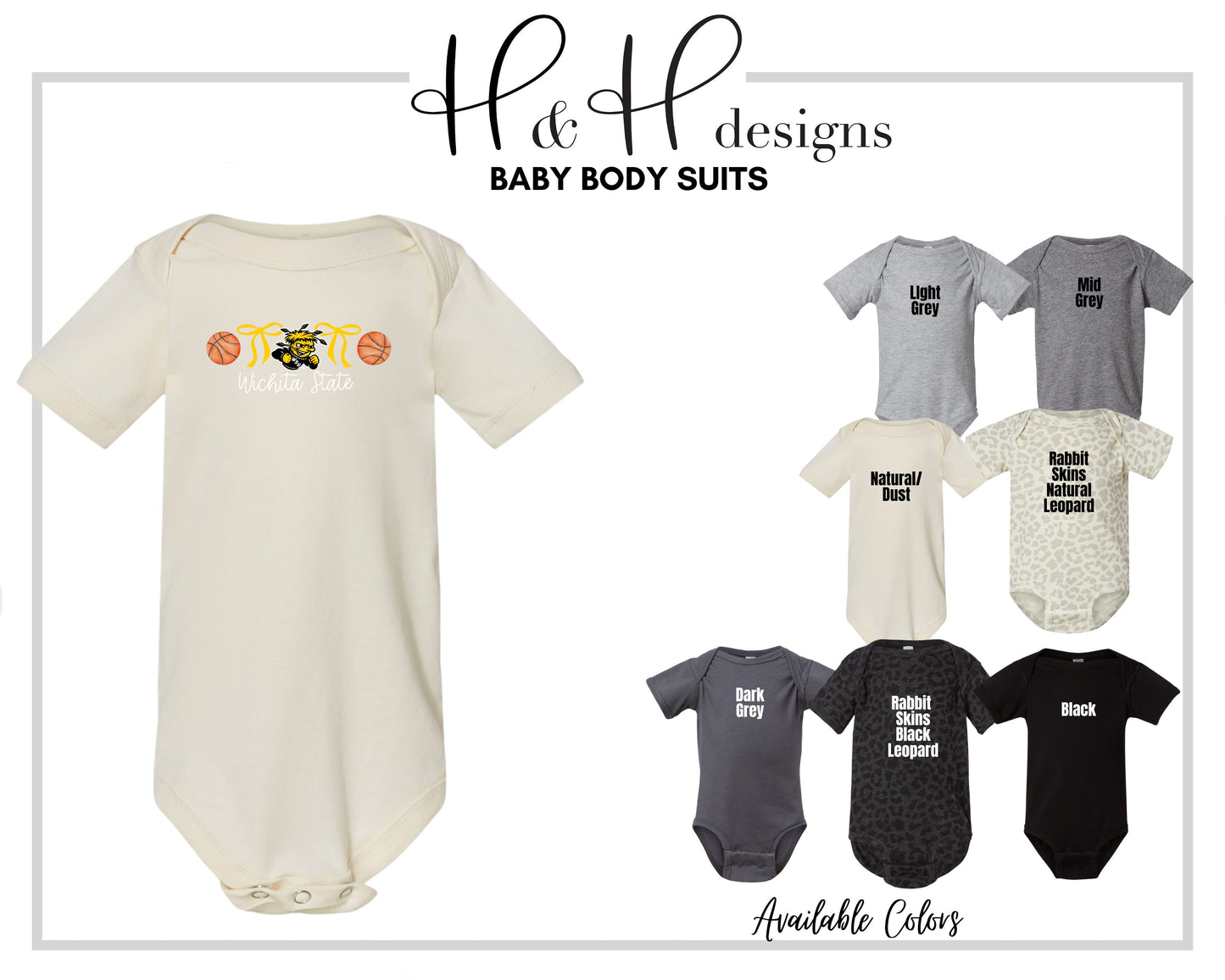 Wichita State Basketball Coquette Bows ~ Licensed Apparel ~ HHWSU114