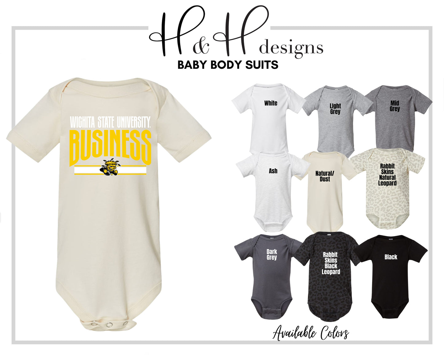 Wichita State University Business Warp  ~ Licensed Apparel ~ HHWSU135