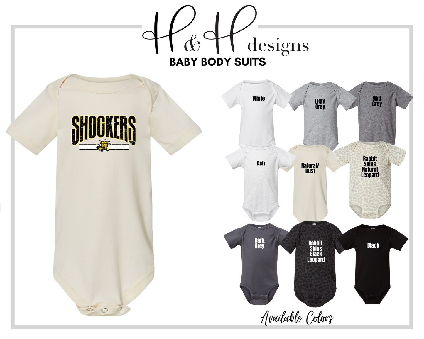 Shockers Distressed Warp  ~ Licensed Apparel ~ HHWSU103