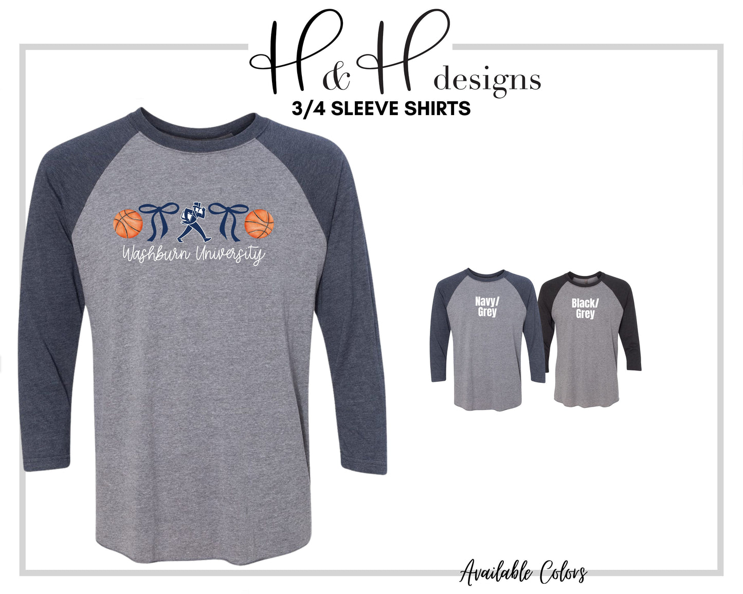 Washburn University Basketball Coquette Bows ~ Licensed Apparel ~ HHWU206