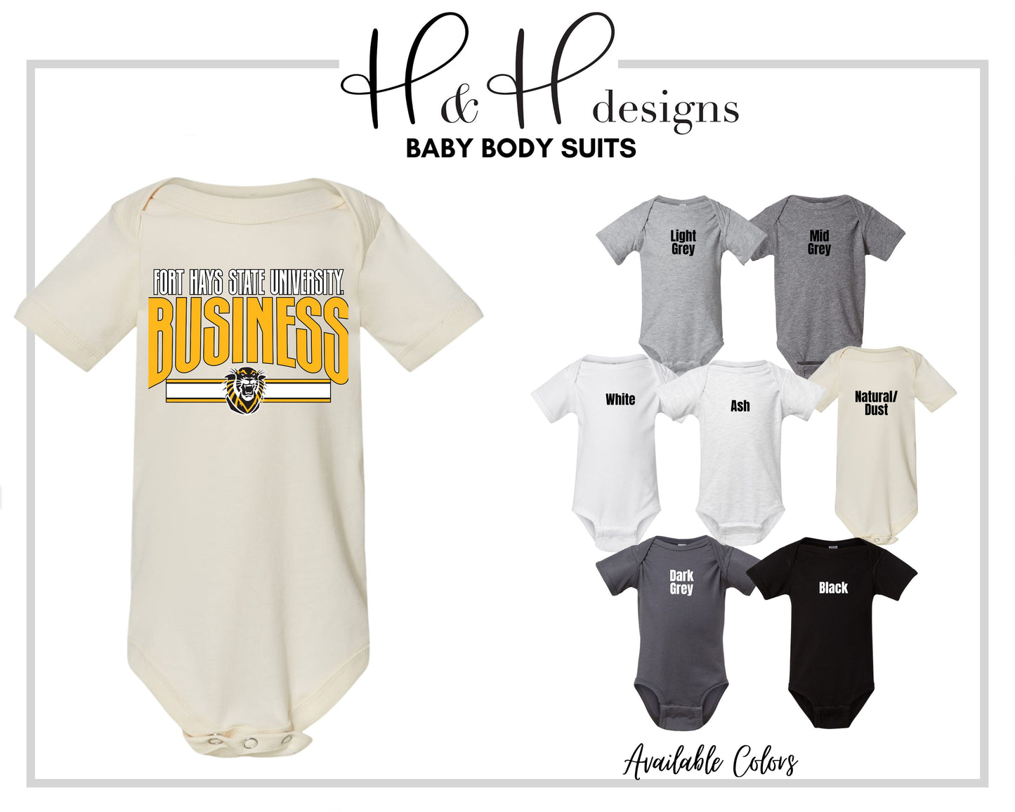 Fort Hays State Business Warp  ~ Licensed Apparel ~ HHFHSU135