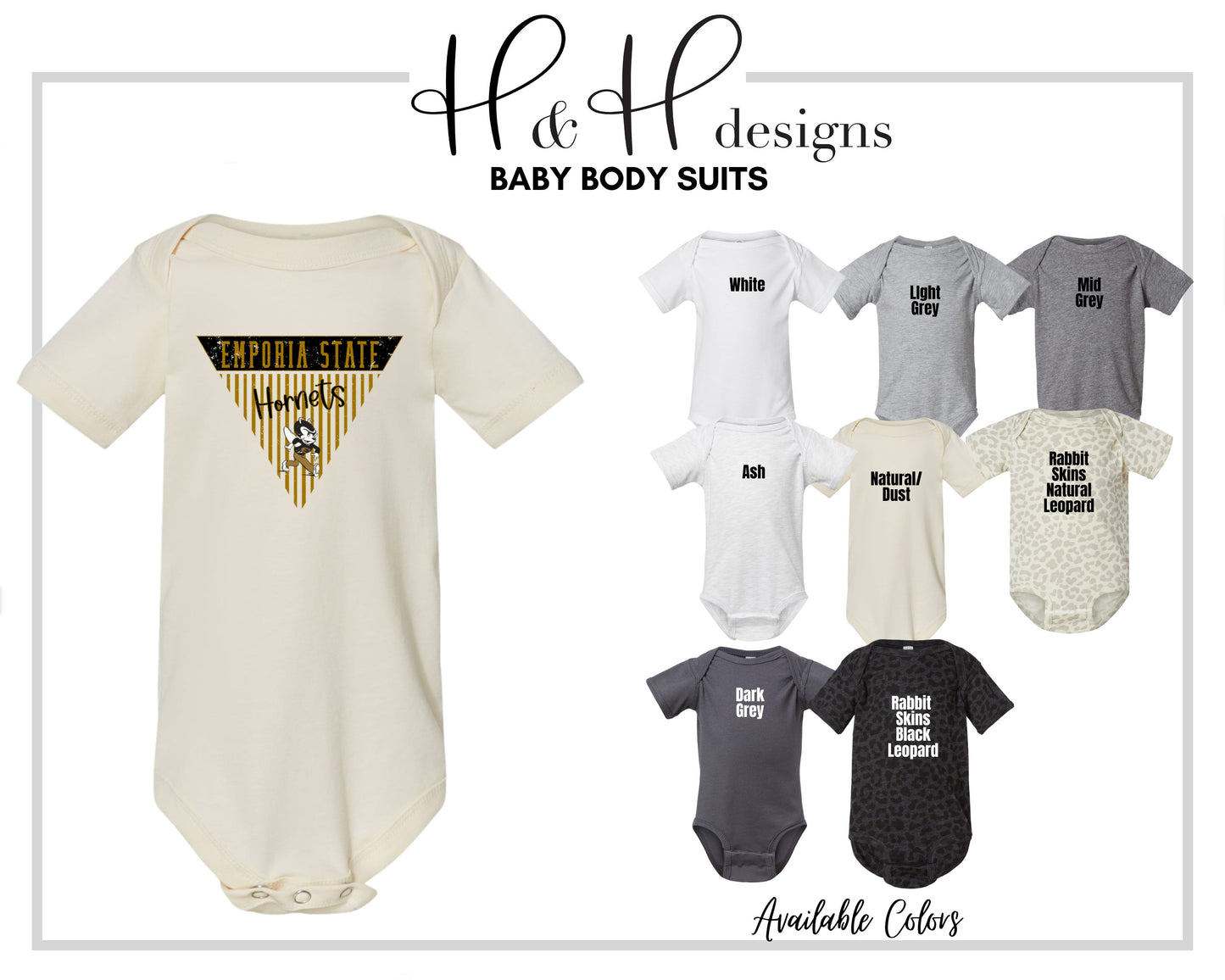 Emporia State Striped Pennant ~ Licensed Apparel ~ HHESU141