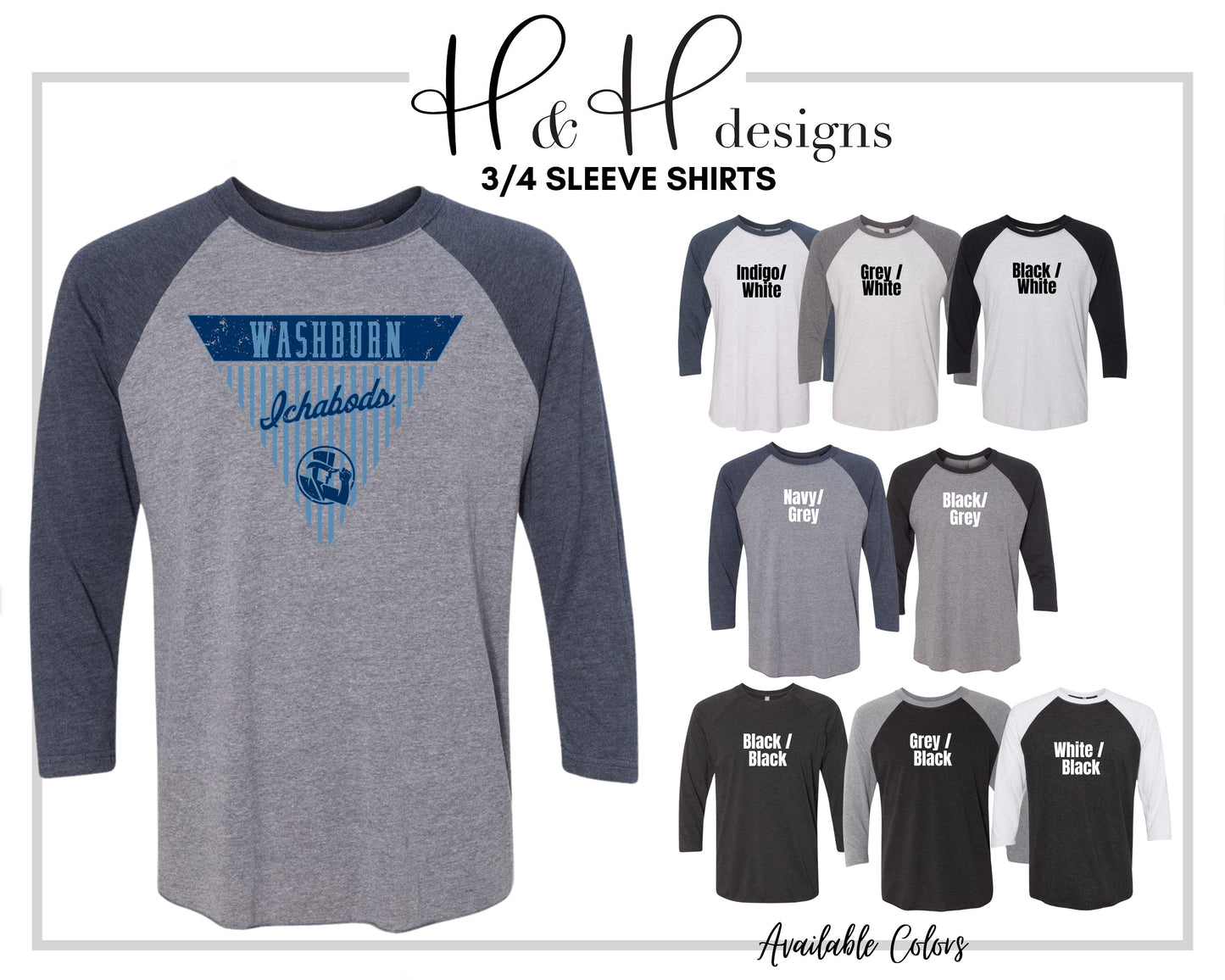 Washburn Striped Pennant ~ Licensed Apparel ~ HHWU219