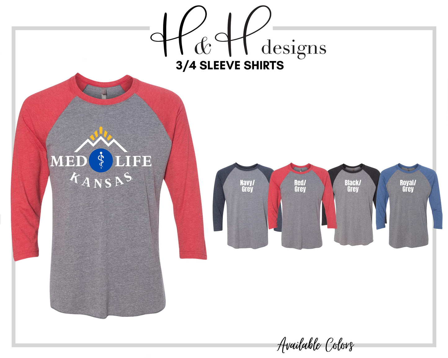 Medlife Kansas for Red~ KU Medlife Licensed Apparel ~ HHKU146