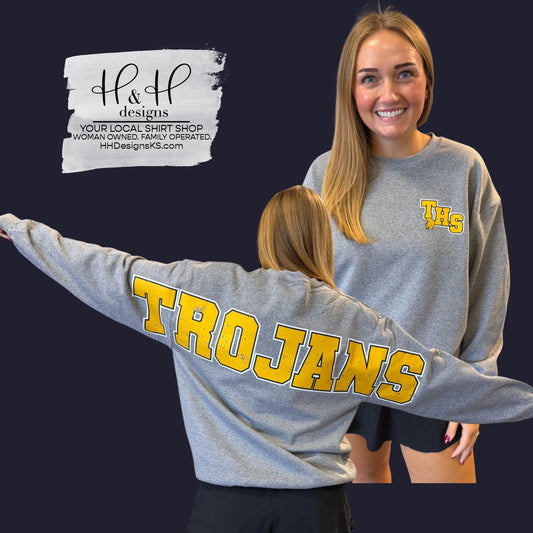 TROJANS Varsity Crew ~ Topeka High School ~ HH892