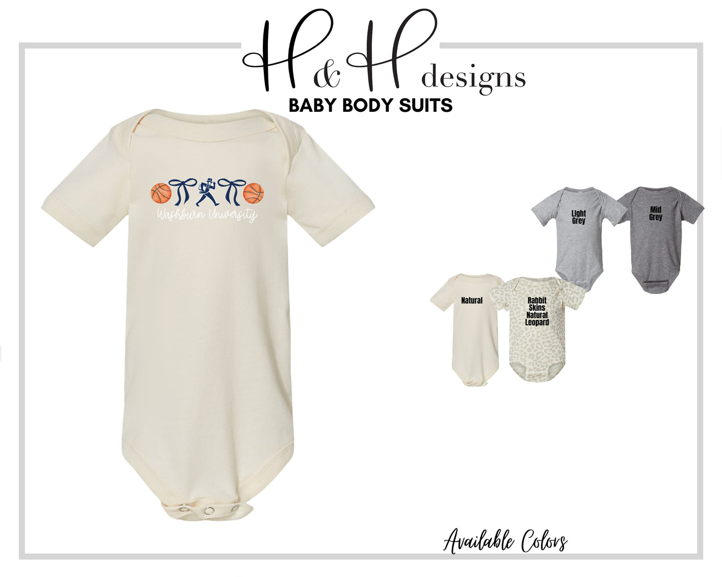 Washburn University Basketball Coquette Bows ~ Licensed Apparel ~ HHWU206