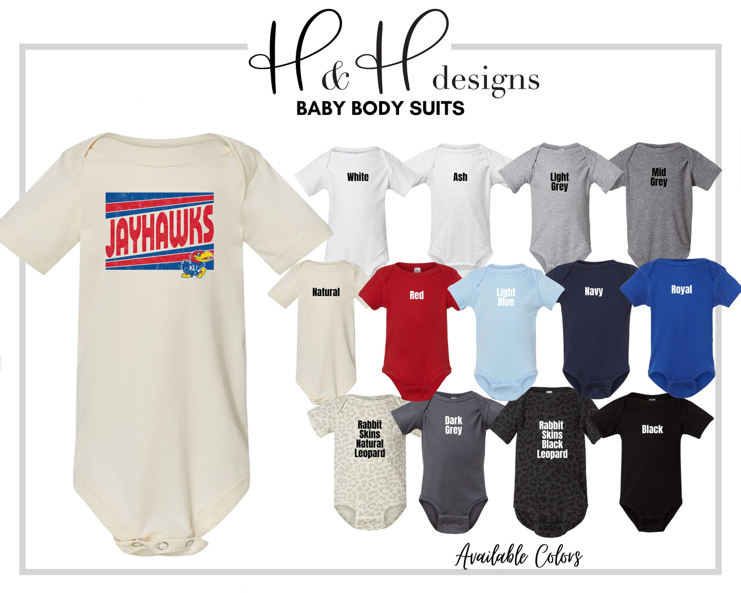 Jayhawks Triple Triangle ~ Licensed Apparel ~ HHKU157