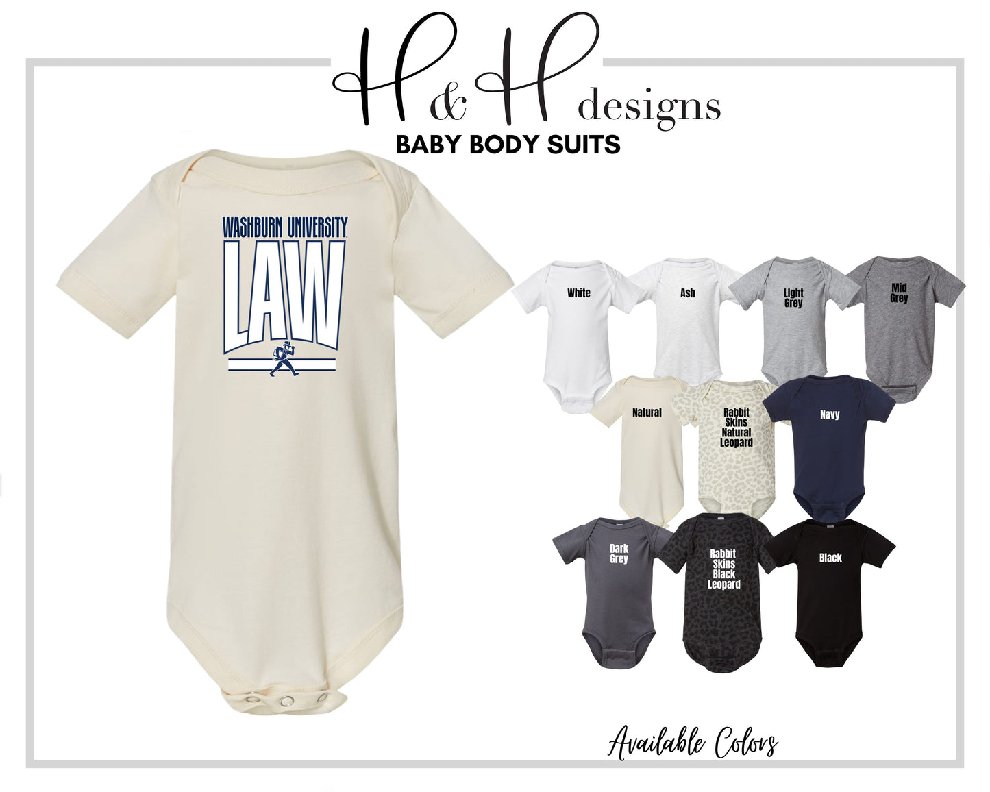 Washburn University Law Warp ~ Licensed Apparel ~ HHWU241